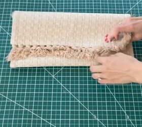 Making a DIY clutch bag