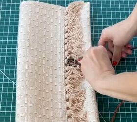 Making a DIY clutch bag