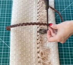 Making a DIY clutch bag