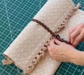 Making a DIY clutch bag