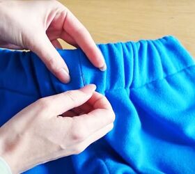 how to sew sweatpants, Assembling the DIY joggers