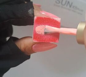 pink aura nails, Creating pink aura nails