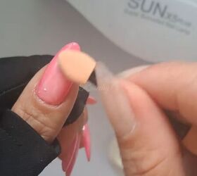 pink aura nails, Creating pink aura nails