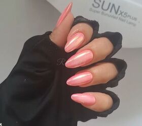 How to DIY the Trending Pink Aura Nails