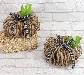 5 Minute Twine Pumpkins to Create for Fall with Dollar Tree Supplies Creatively Beth creativelybeth dollartreecrafts twinepumpkins fallhomedecor