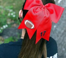 5 Minute Football Hair Bow