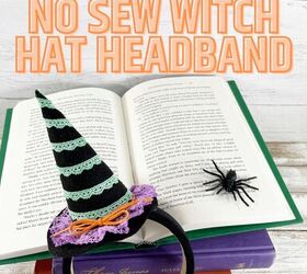 No Sew Witch Hat Headband with E6000 Fabri Fuse by Creatively Beth creativelybeth e6000 frabrifuse witchhat feltcrafts headband halloween costume