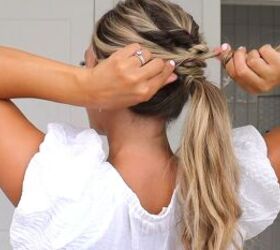 Creating an elevated ponytail hairdo