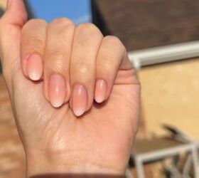 Soft French tip nails