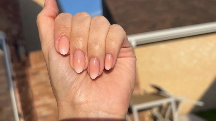 Soft French tip nails