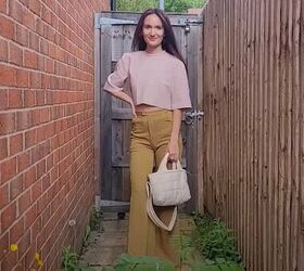 learning to sew your own clothes, DIY top and pants outfit