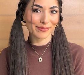 Easy pigtail hairstyle