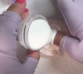 Applying clear dip powder