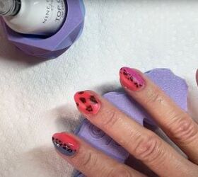 How to fix dip powder nails at home: animal print ombre nails