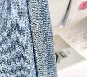 Flat fell seam tutorial on jeans