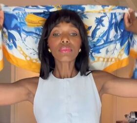 This chic scarf look is giving Audrey Hepburn 🤩