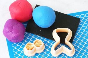 Make 3 little balls of clay for this adorable idea (makes a great gift!)
