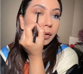 Creating a blue eye makeup look