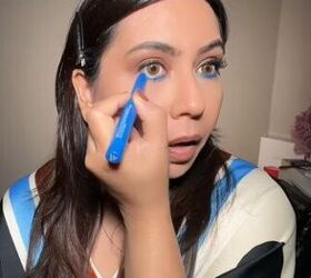 Creating a blue eye makeup look