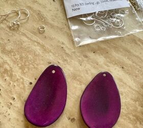 how to create some pretty eco friendly earrings, Tagua slices