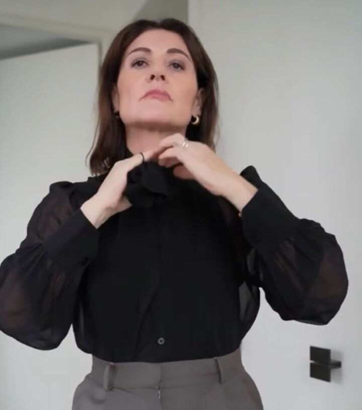 3 Chic Ways To Tie A Bow On A Blouse Upstyle 3 chic ways to tie a bow on a blouse upstyle