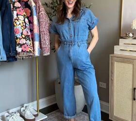 teacher outfit ideas, Simple denim jumpsuit