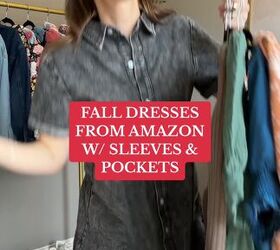 Amazon has some of our favorite fall dresses with sleeves AND pockets