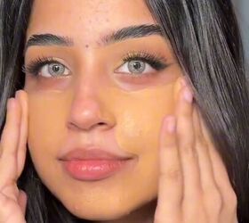 how an ice cube fits into your makeup routine, Applying foundation