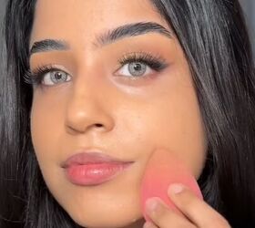 how an ice cube fits into your makeup routine, Blending the makeup