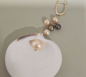 pearl seashell earrings