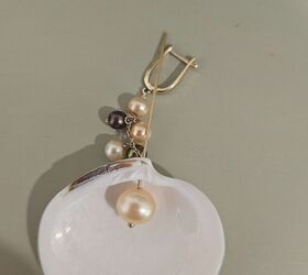 pearl seashell earrings