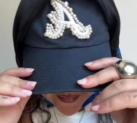 Adorable DIY pearl hat