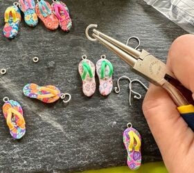 how to create a pretty fun summer flip flop earrings, Open up the jump ring