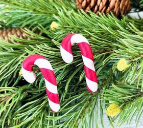 Polymer Clay Candy Cane Earrings