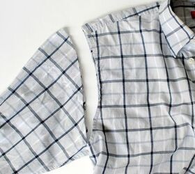 Cut the sleeves off of a men's button-down to make something SO cute this week