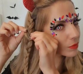 safety pins for an extra spooky touch, Creating a spooky Halloween hairdo