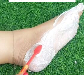 Toothpaste hack for soft feet