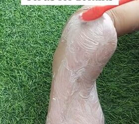 Toothpaste hack for soft feet