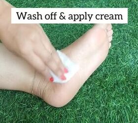 Toothpaste hack for soft feet