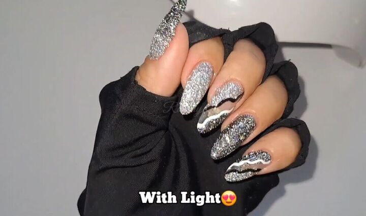 Reflective Nails Learn How to DIY These Cute Reflective Nails at Home | Upstyle