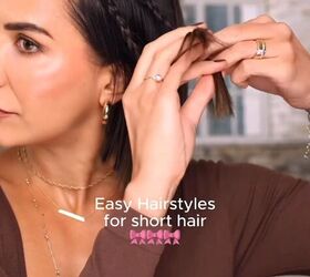 Creating an easy hairstyle for short hair