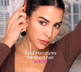 Creating an easy hairstyle for short hair