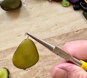 how to create some eco friendly tagua nut earrings, Round nosed pliers