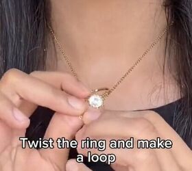 brilliant hack to never lose your wedding ring, Ring hack