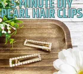 5 minute pearl hair clips