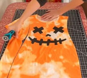 take a walmart tee and flannel and put them together, How to DIY a cute Halloween shirt