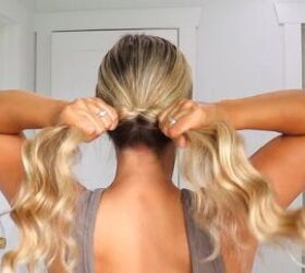 Easy low bun hack for short hair