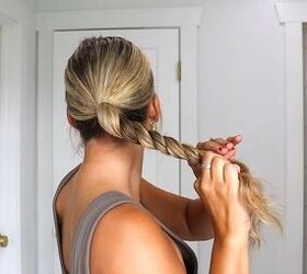 Easy low bun hack for short hair