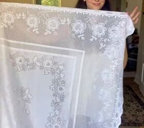 What to do with a lace tablecloth when you don’t want it on the table
