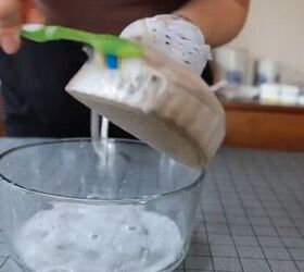 mix together baking soda dish soap hydrogen peroxide, Cleaning the sneakers